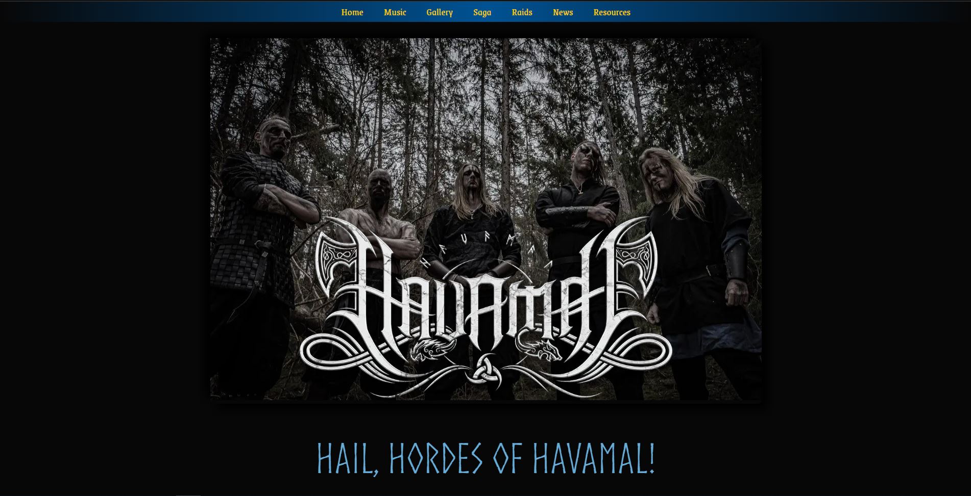 Havamal Website Screenshot